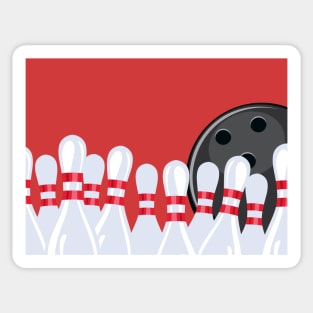 Bowling Night Sticker